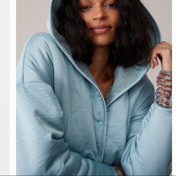 NWT Anthropologie Reversible Sherpa Jacket. Size XS - Picture 2 of 10